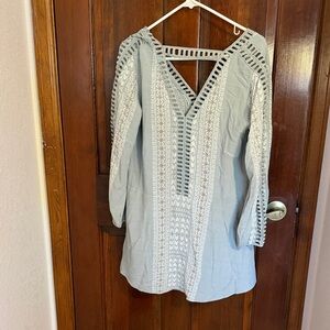 Free People Blue and White Dress
